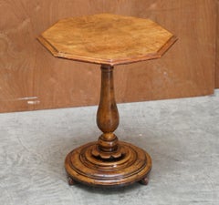 Must See Fine Super Rare Original Victorian Pollard Oak Side End Lamp Wine Table