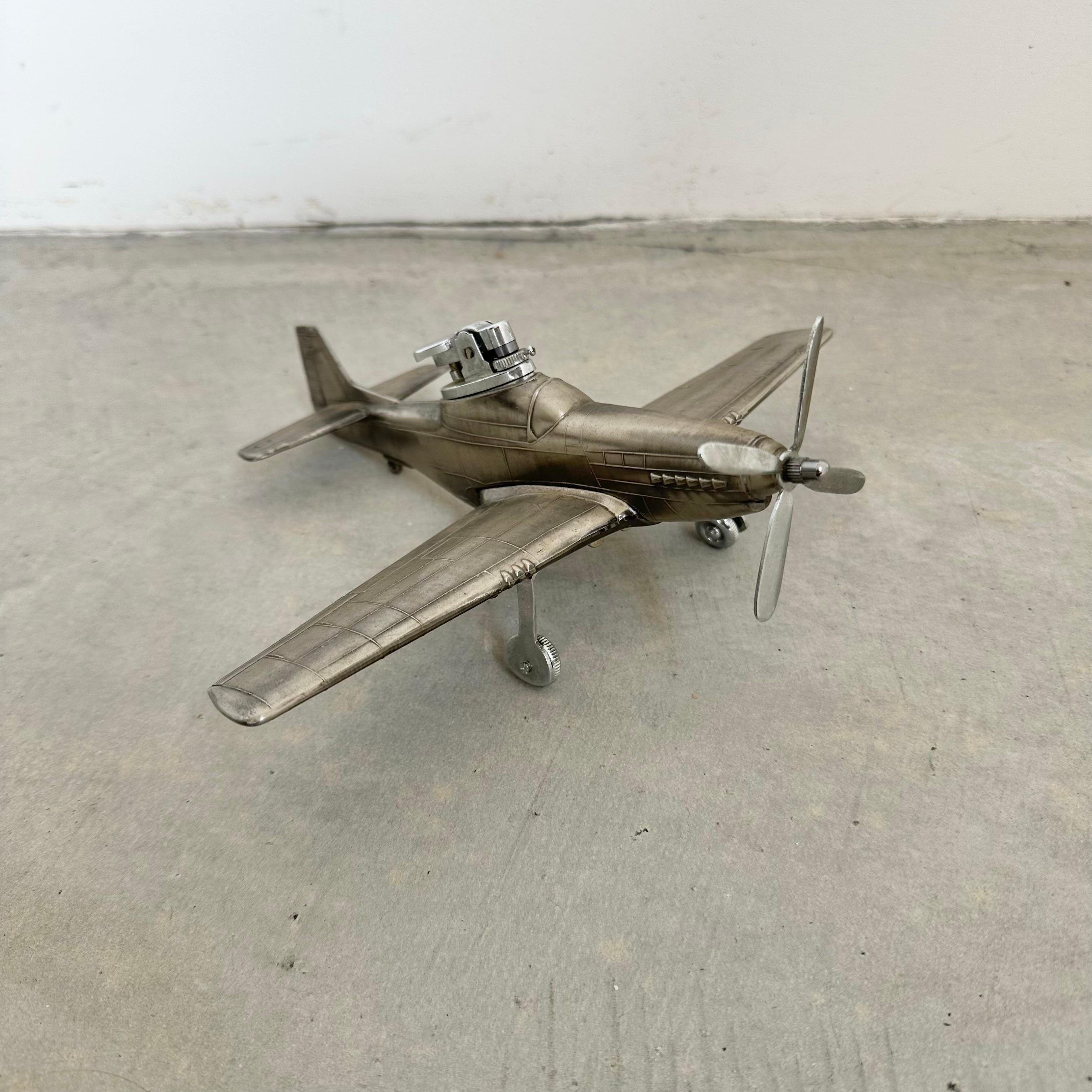 Japanese Mustang Airplane Lighter, 1980s Japan