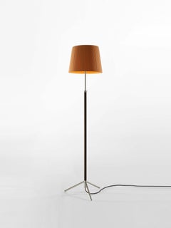 Mustard and Chrome Pie de Salón G3 Floor Lamp by Jaume Sans