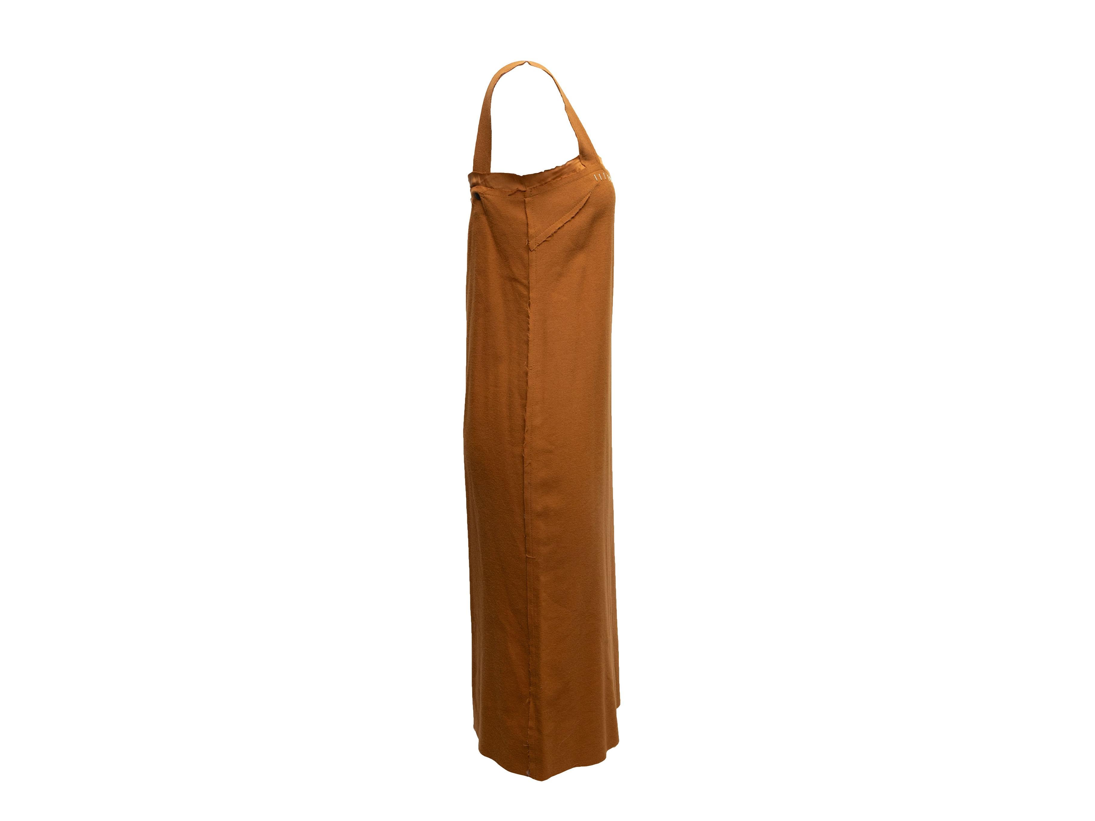 Vestido sin mangas Bottega Veneta mostaza Talla IT 38 Marrón en venta