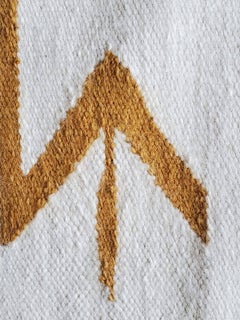Mustard Cleo Handwoven Wool Kilim Area Rug