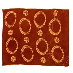 Mustard-colored Devoré Velvet Remnant