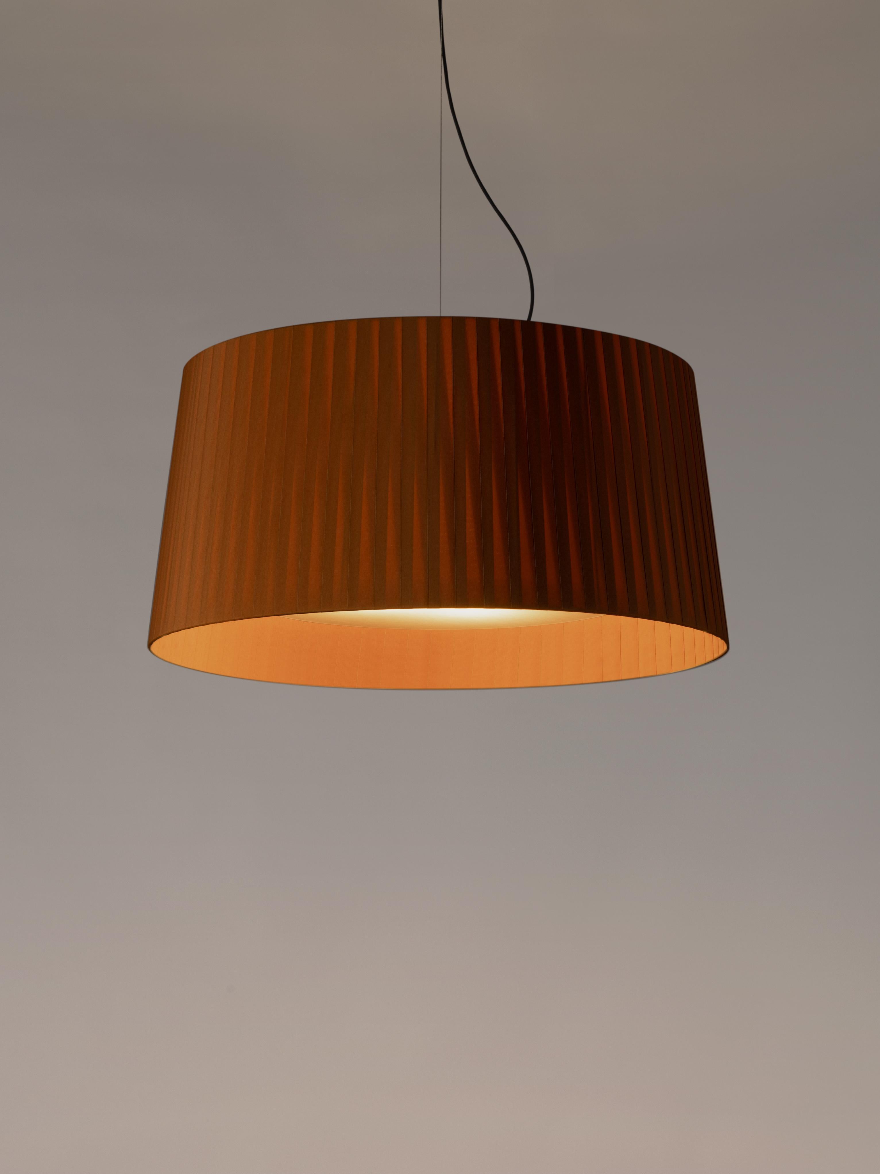 mustard pendant light