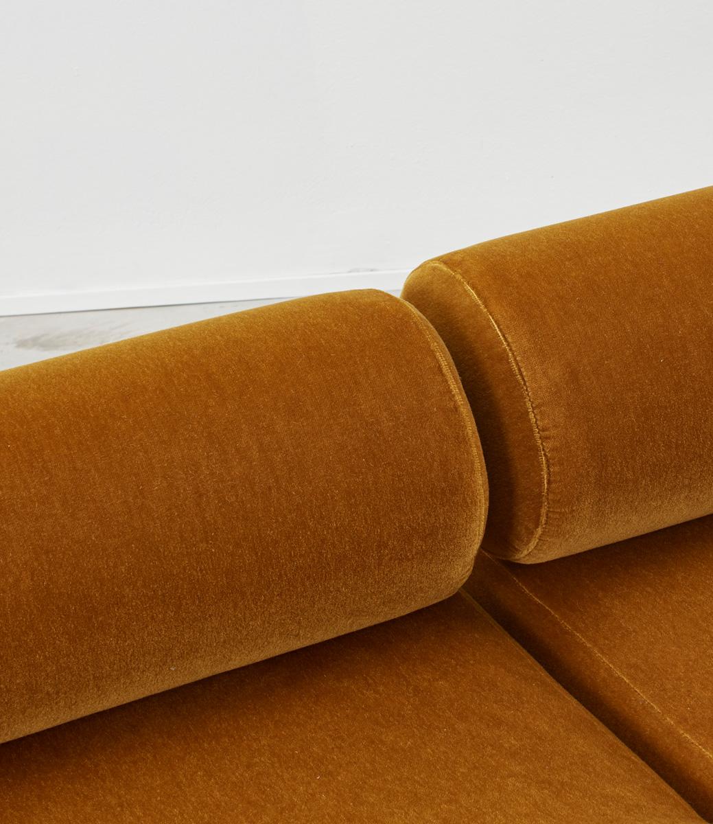 Mid-20th Century Mustard Klaus Uredat Corbi Trio sofa for COR, 1969