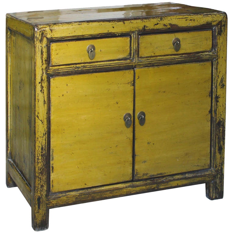 Mustard Side Chest at 1stdibs