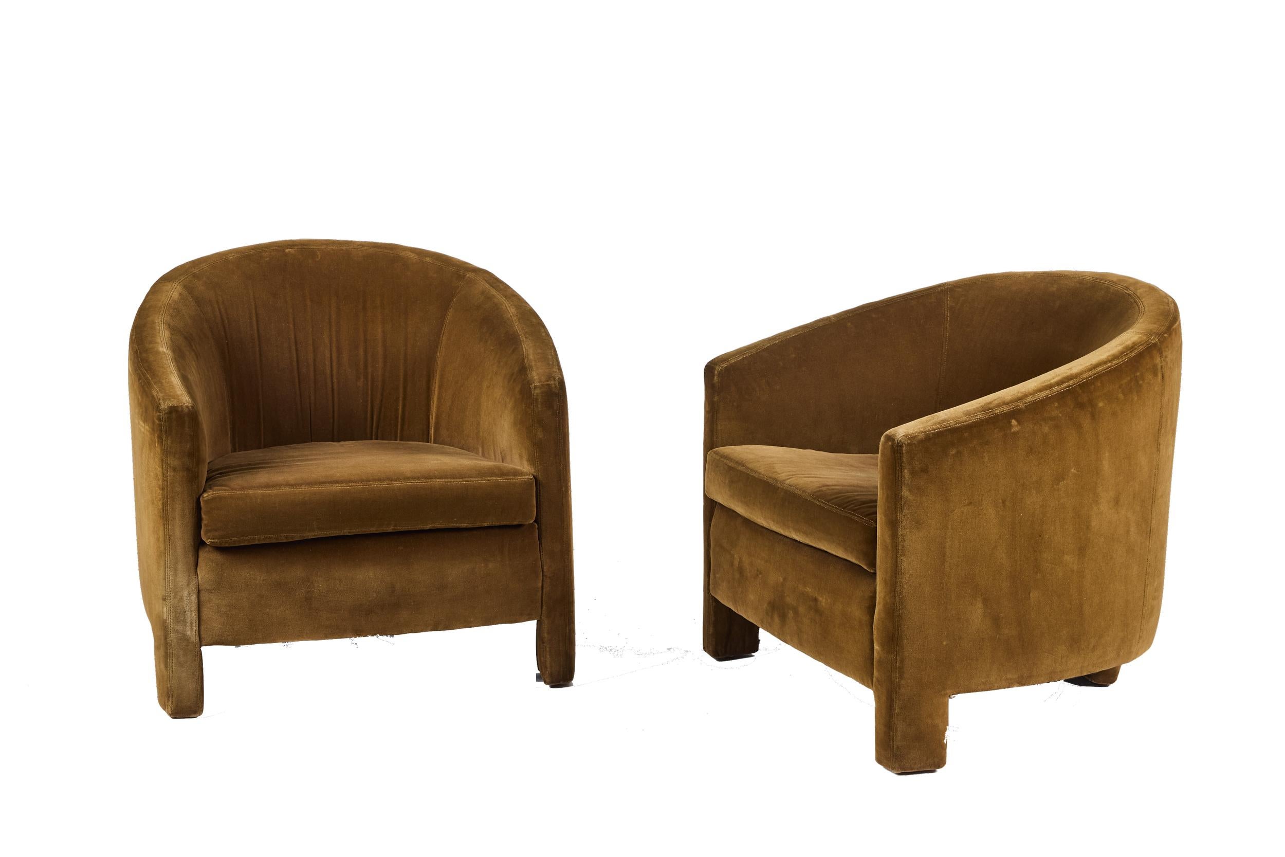 Sillones de terciopelo mostaza Terciopelo en venta