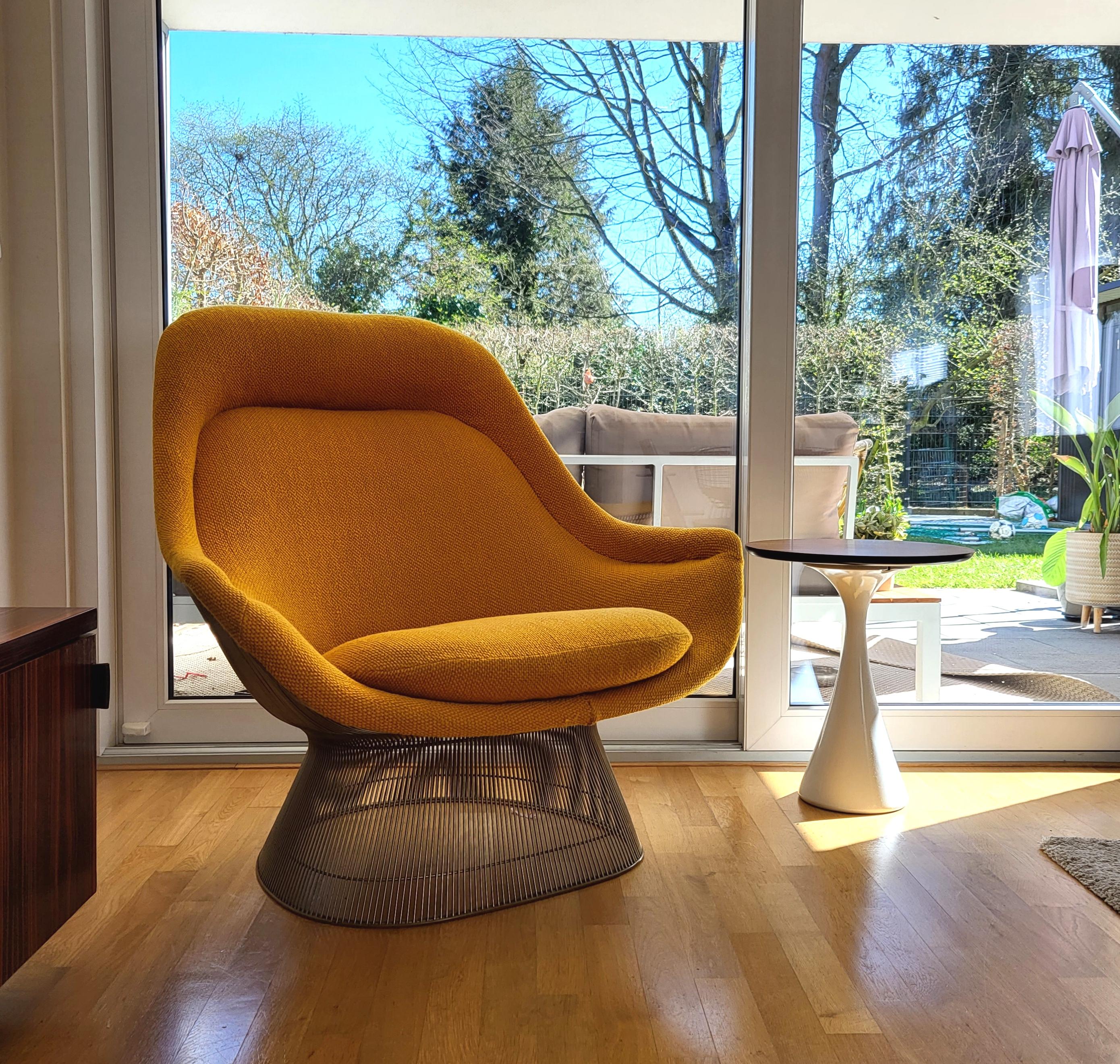American Mustard Warren Platner Easy Lounge Chair for Knoll, 1980s