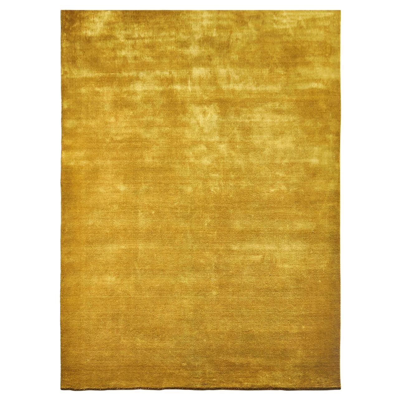 Mustard Yellow Earth Bamboo Carpet by Massimo Copenhagen For Sale