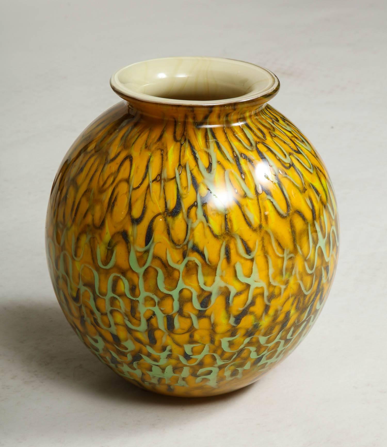 Mustard Yellow Globe Vase 2