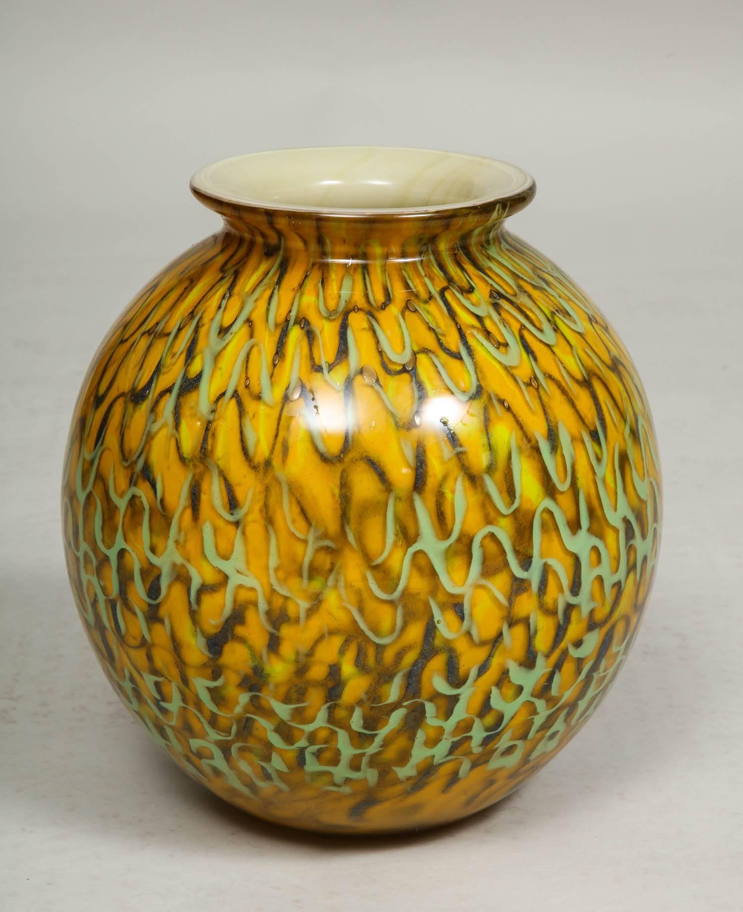 Mustard Yellow Globe Vase 1