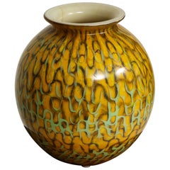 Mustard Yellow Globe Vase