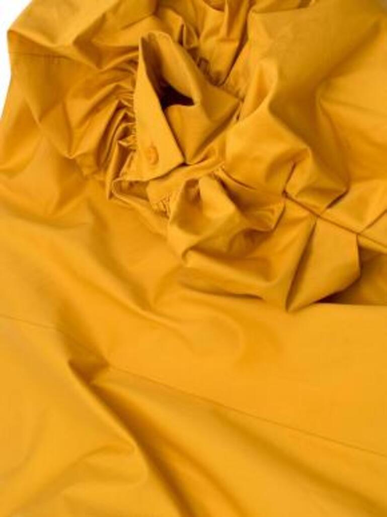 Wattle Dust Mustard Mulmul Cotton Maxi Dress main image 1