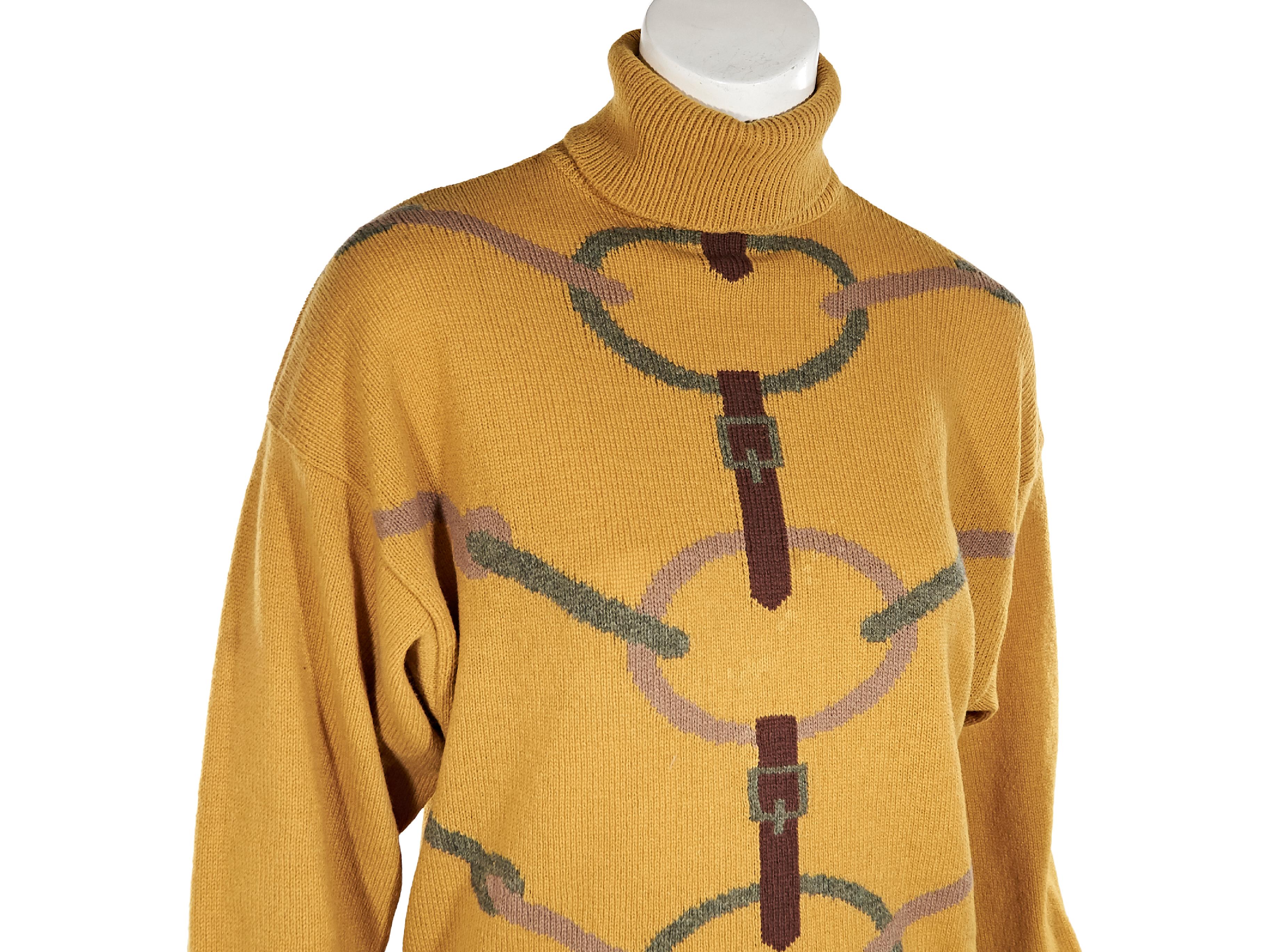 mustard yellow turtleneck sweater