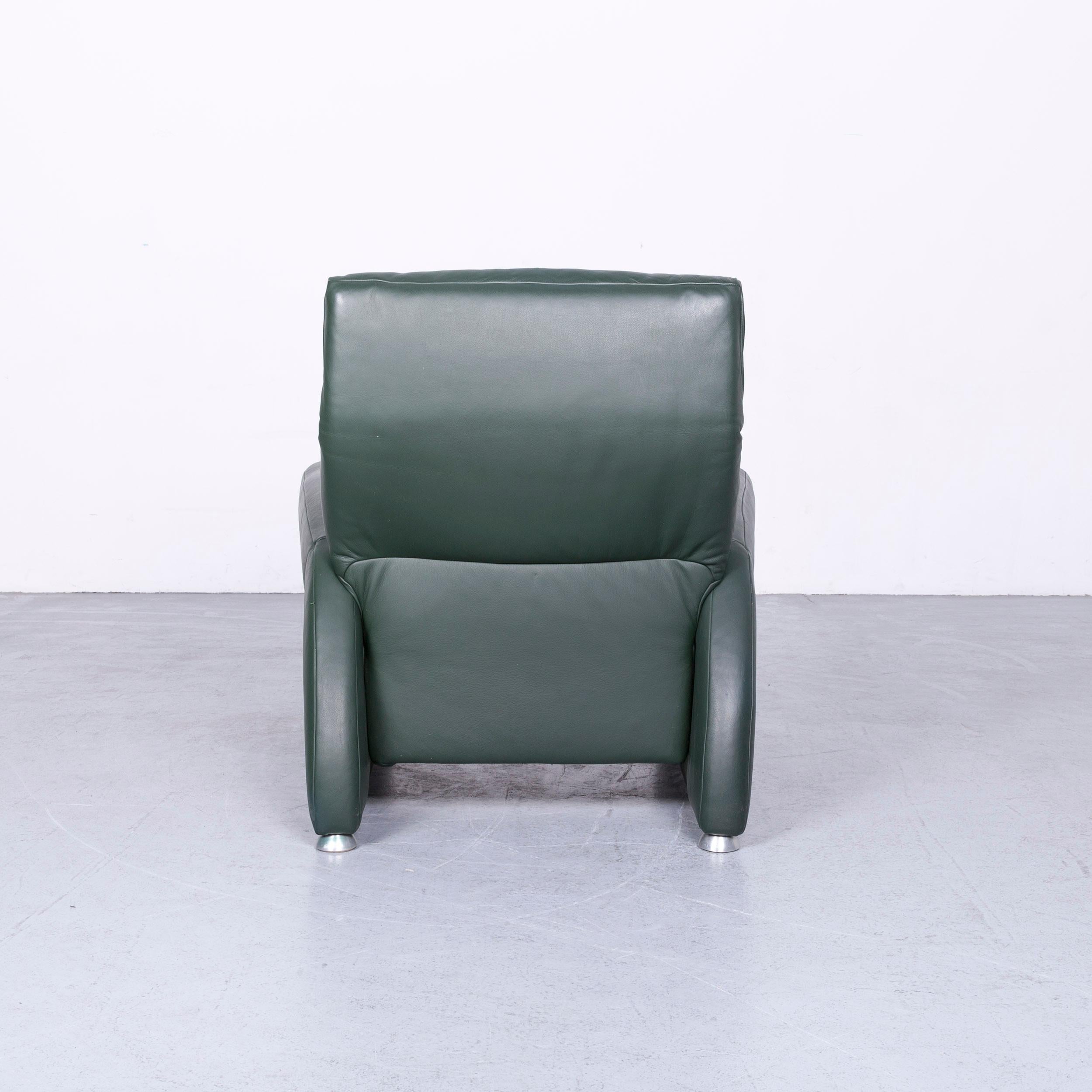 Musterring Designer Leather Armchair Green One-Seat Chair 2