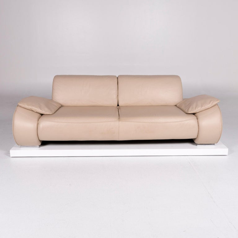Musterring Designer Leder Sofa Beige Dreisitzer at 1stDibs | couch beige  leder, designer schlafsofa leder, sofa dreisitzer beige