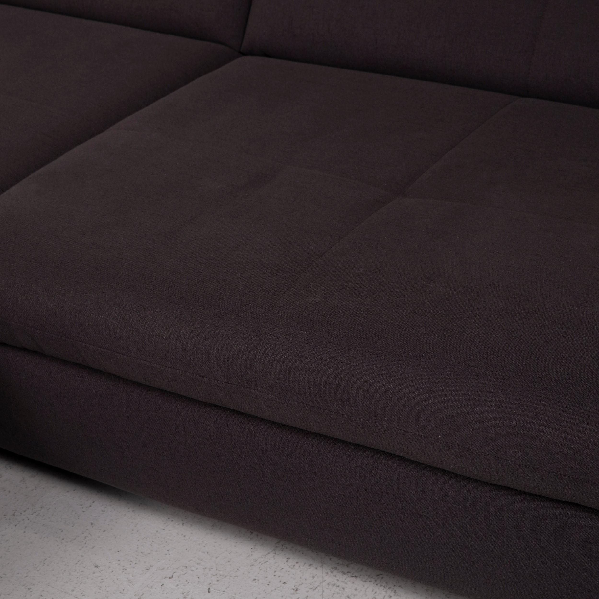 Modern Musterring Fabric Sofa Anthracite Corner Sofa For Sale