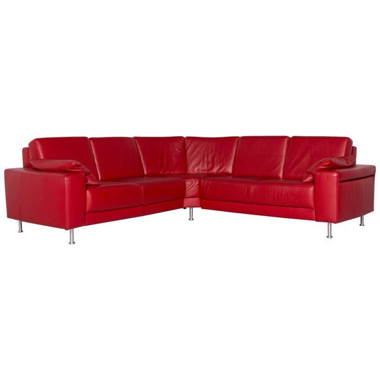 Musterring Leder Ecksofa Rot Sofa Couch For Sale at 1stDibs | musterring ecksofa  leder, couch rot, leder eck sofa