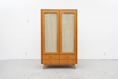Musterring Mid-Century Wardrobe with Curtains, 1950's