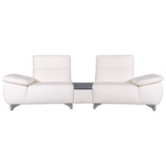 Musterring MR 2780 Leather Sofa White Two-Seat Couch