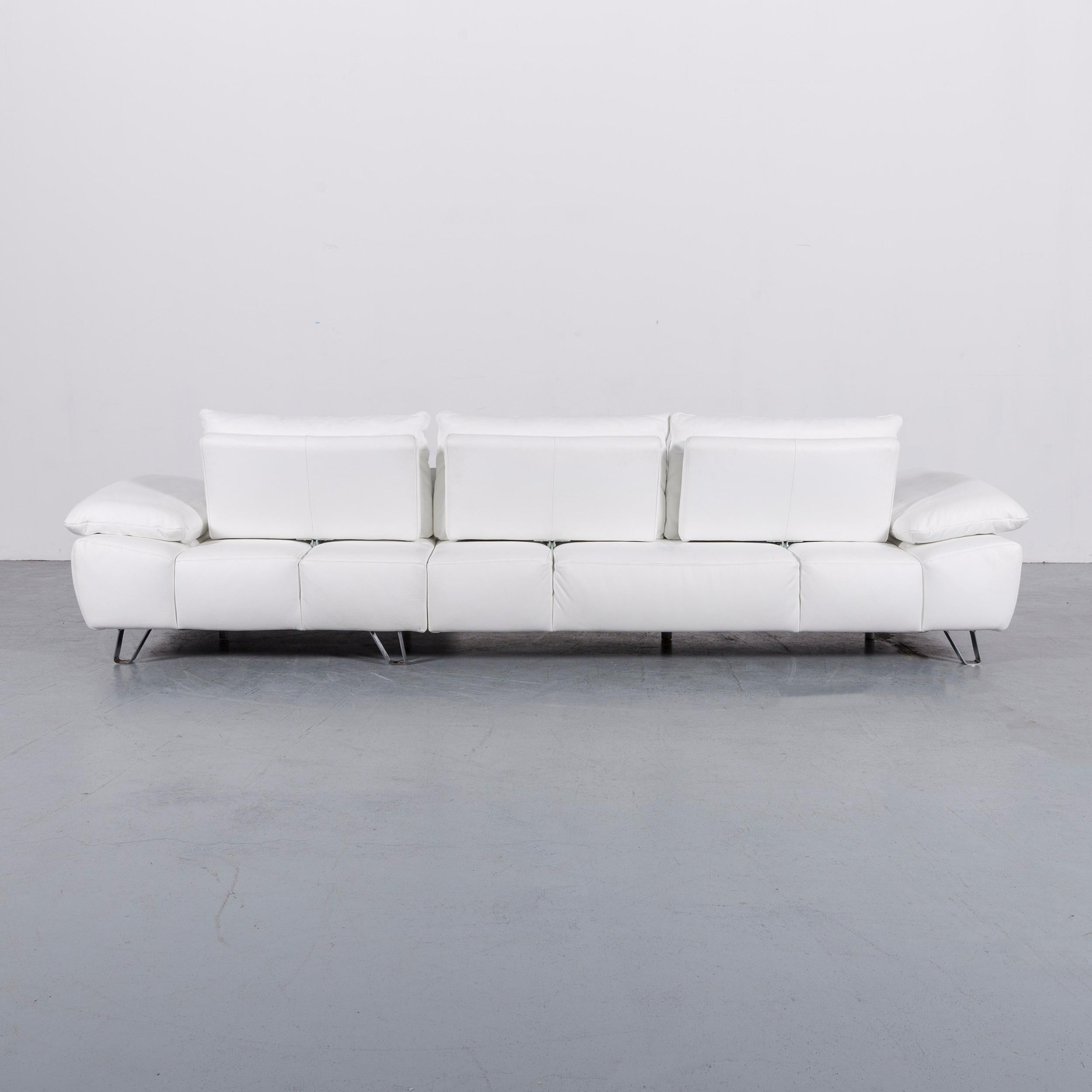 Musterring MR 680 Leder Ecksofa Weiß Couch 8