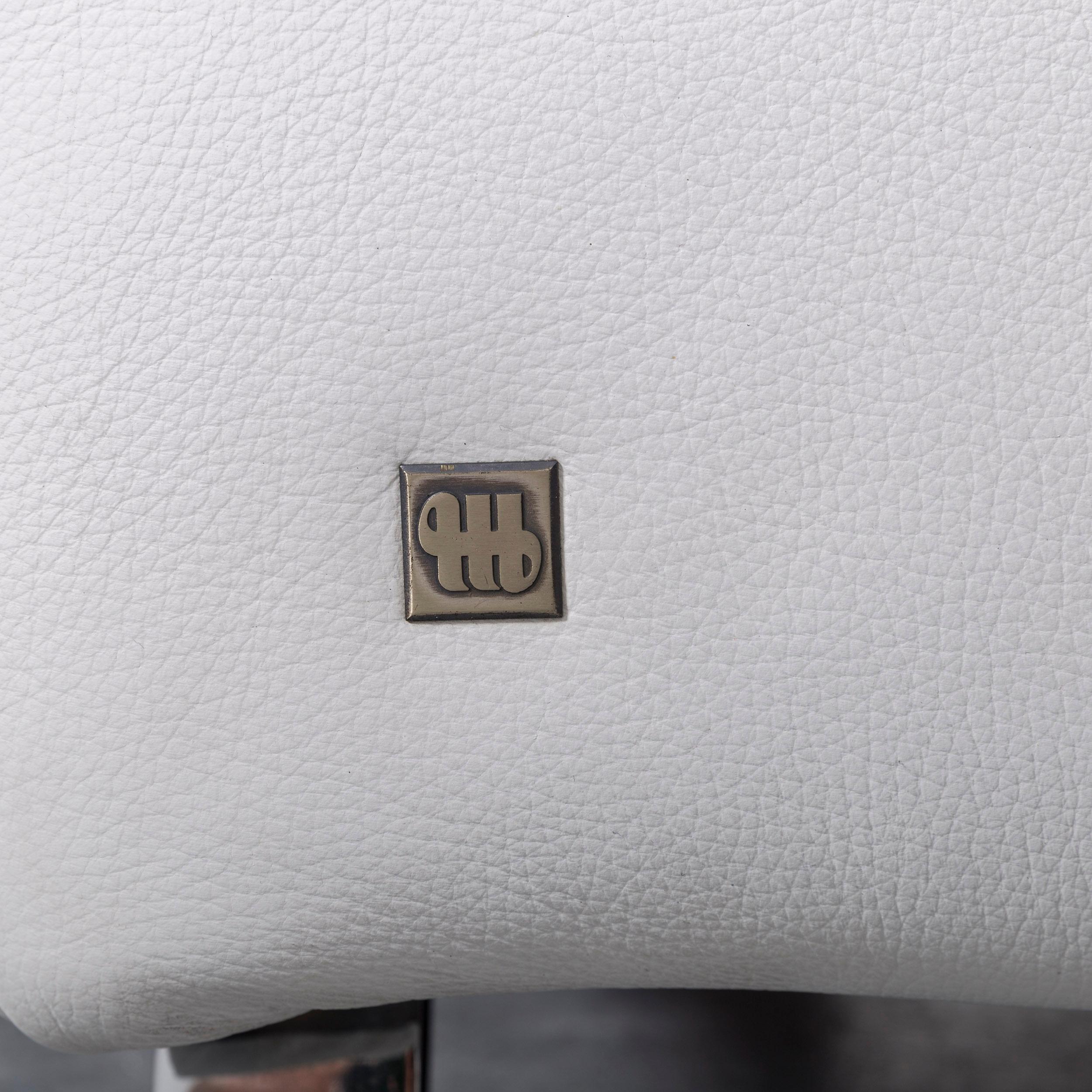 Musterring MR 680 Leder Ecksofa Weiß Couch 3