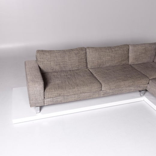 Musterring Mr4500 Stoff Ecksofa Beige Sofa Couch For Sale At 1stdibs