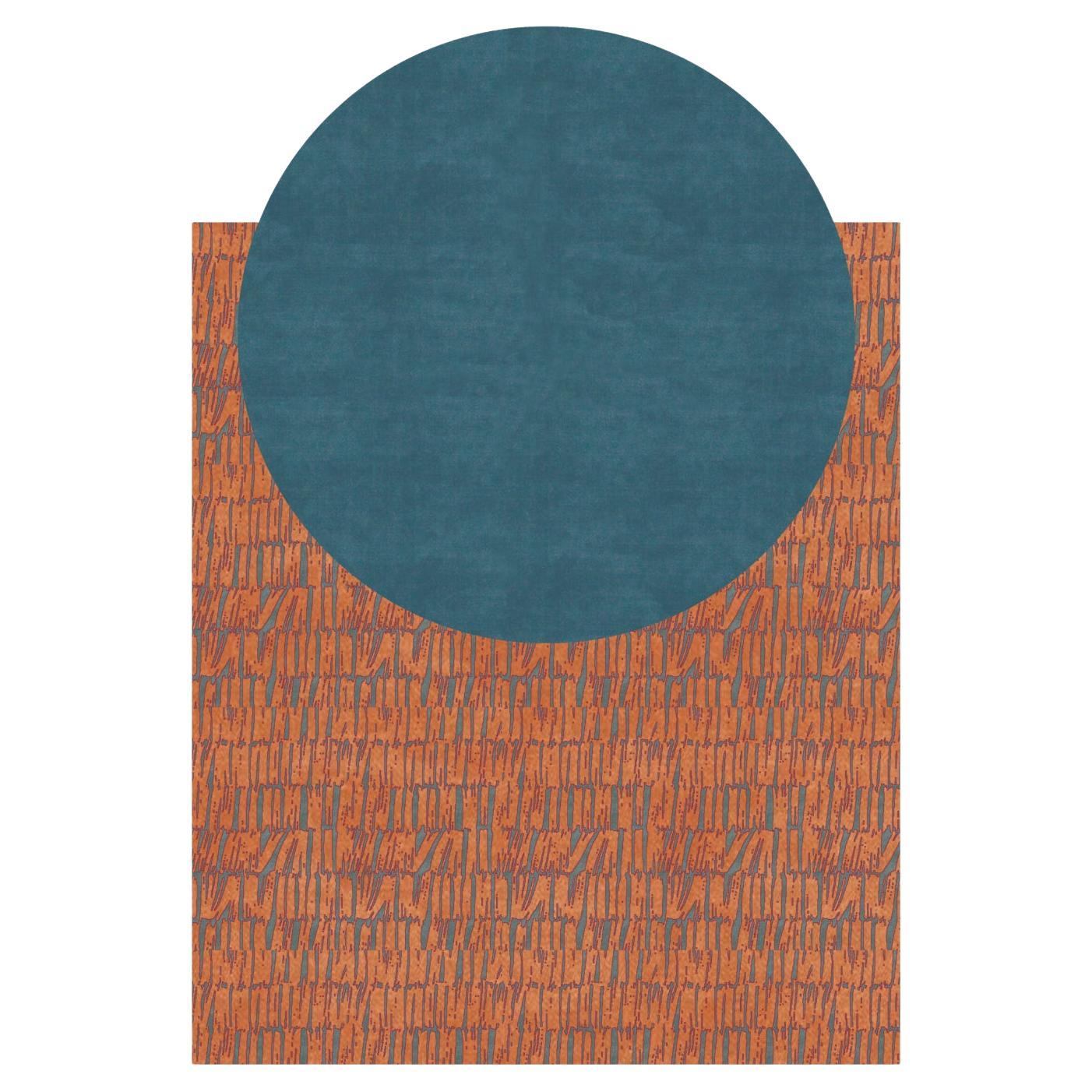 Postmoderne Tapisserie murale bleu acier Mustique par Antilla Di Lauro en vente