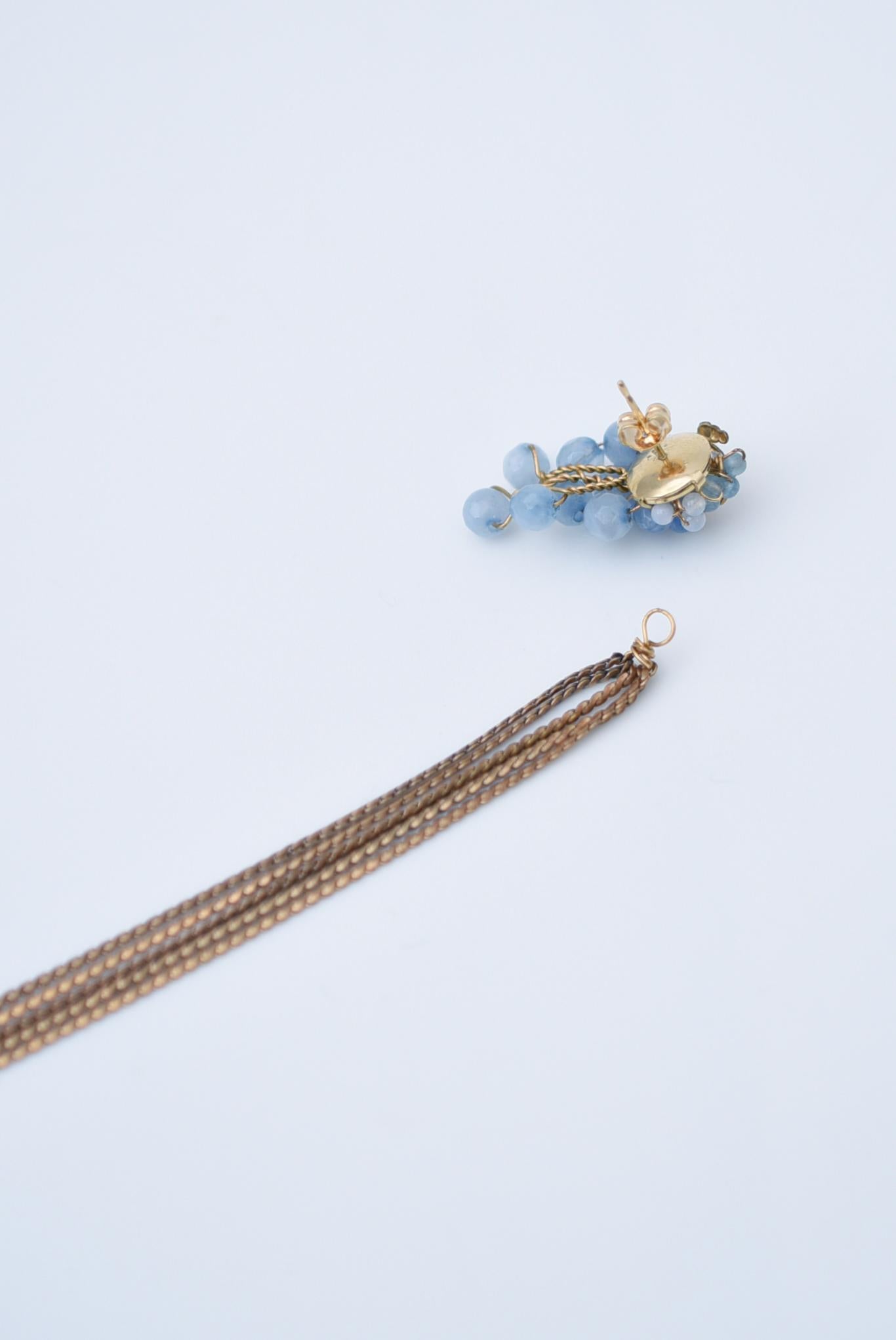 Boucles d'oreilles musucari chaîne/jewelry vintage, bijoux vintage, bijoux à plantes Neuf - En vente à Sammu shi, JP