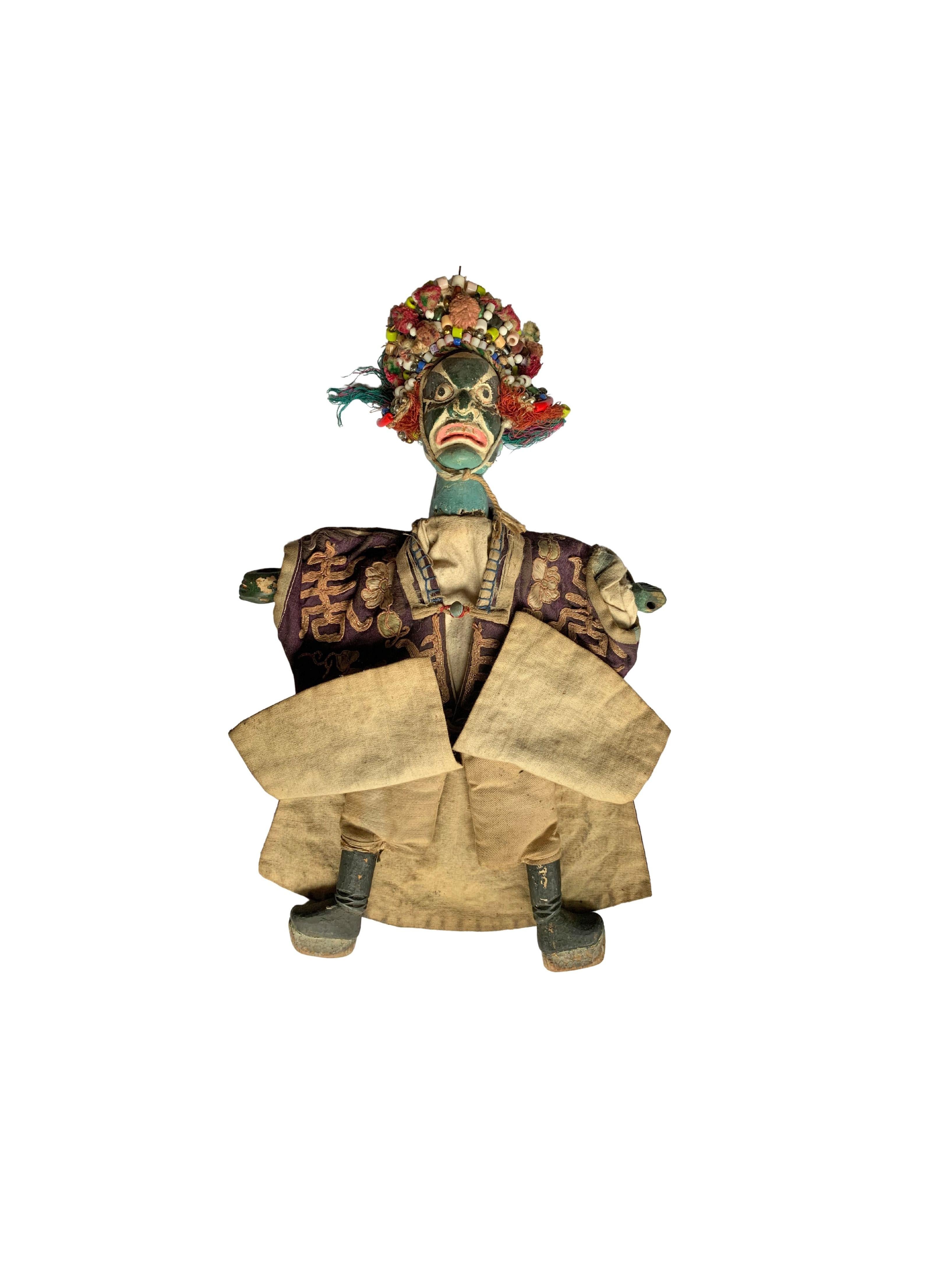 Qing Musuem Quality 19th Century Chinese Hand-Puppet 