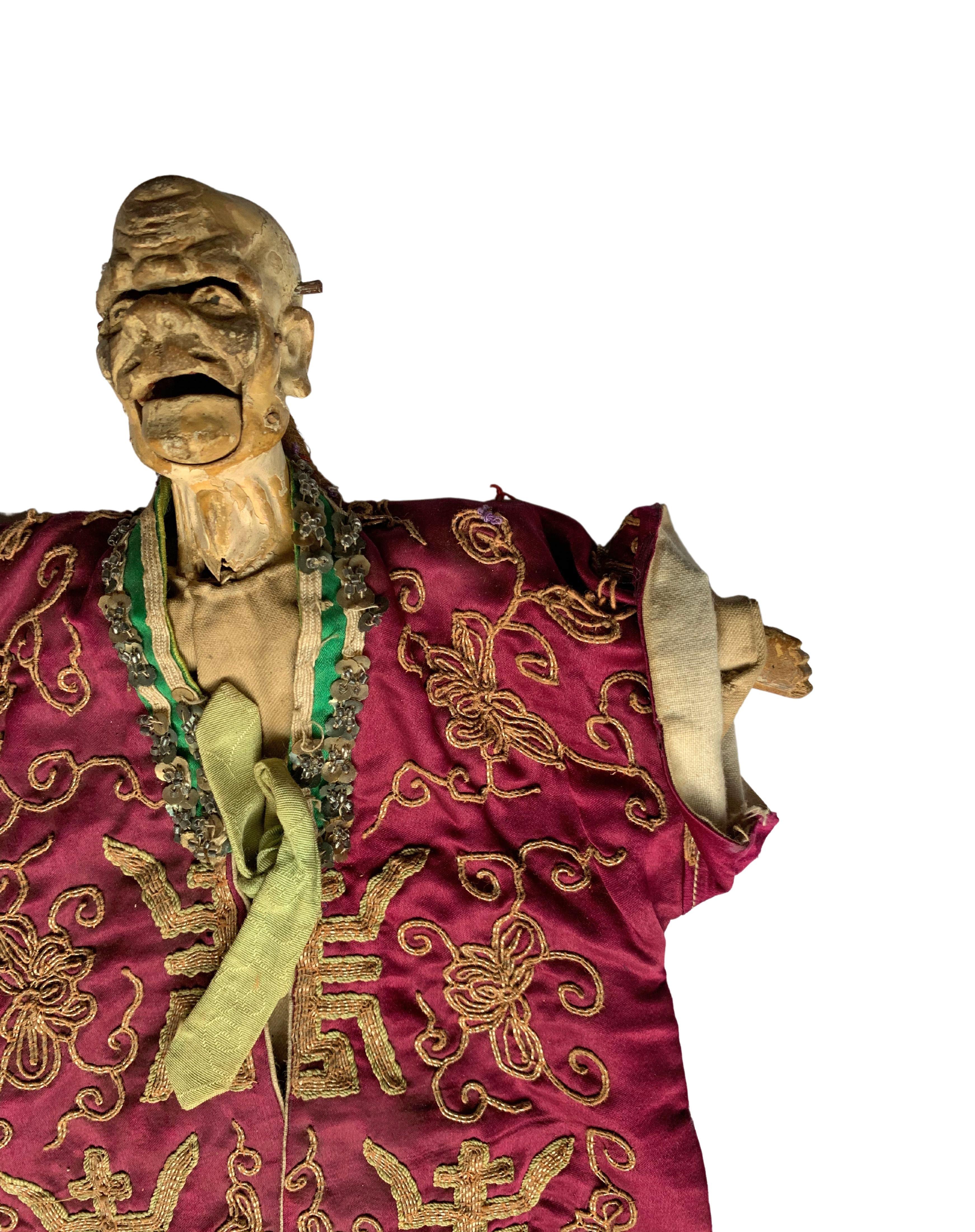 Qing Musuem Quality 19th Century Chinese Hand-Puppet 