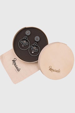 Musula La Patisserie Macarons Cassis Earrings