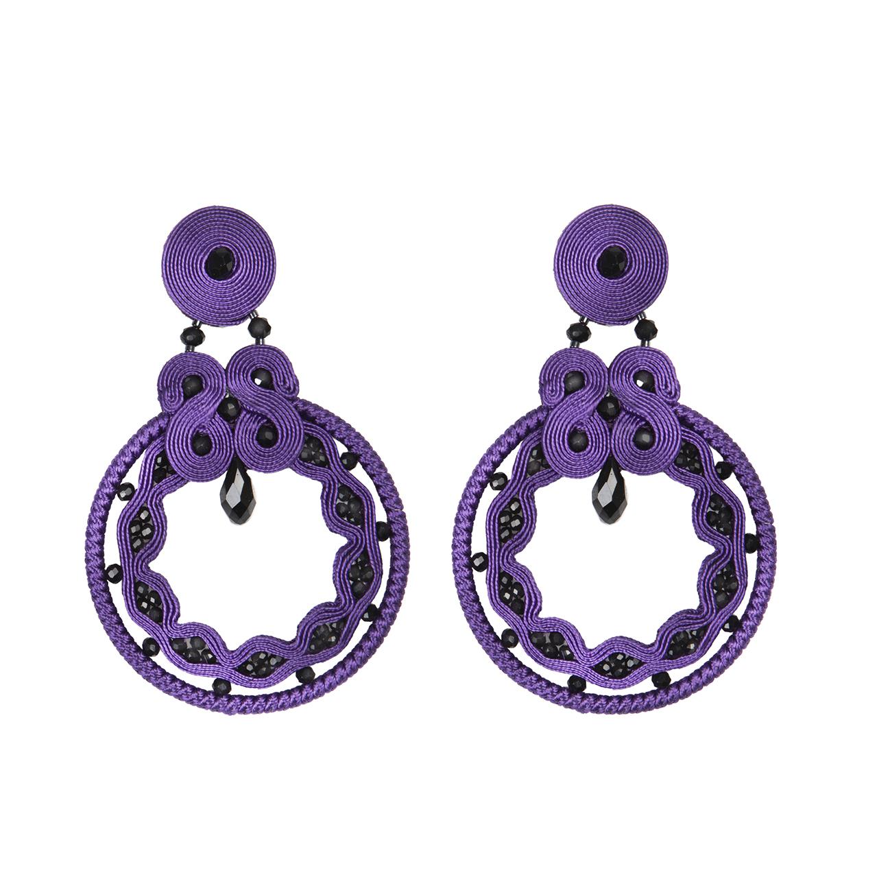 purple wood earrings paparazzi