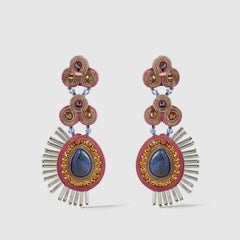 Boucles d'oreilles en soutache de glace Micaela de Musula Personalissima