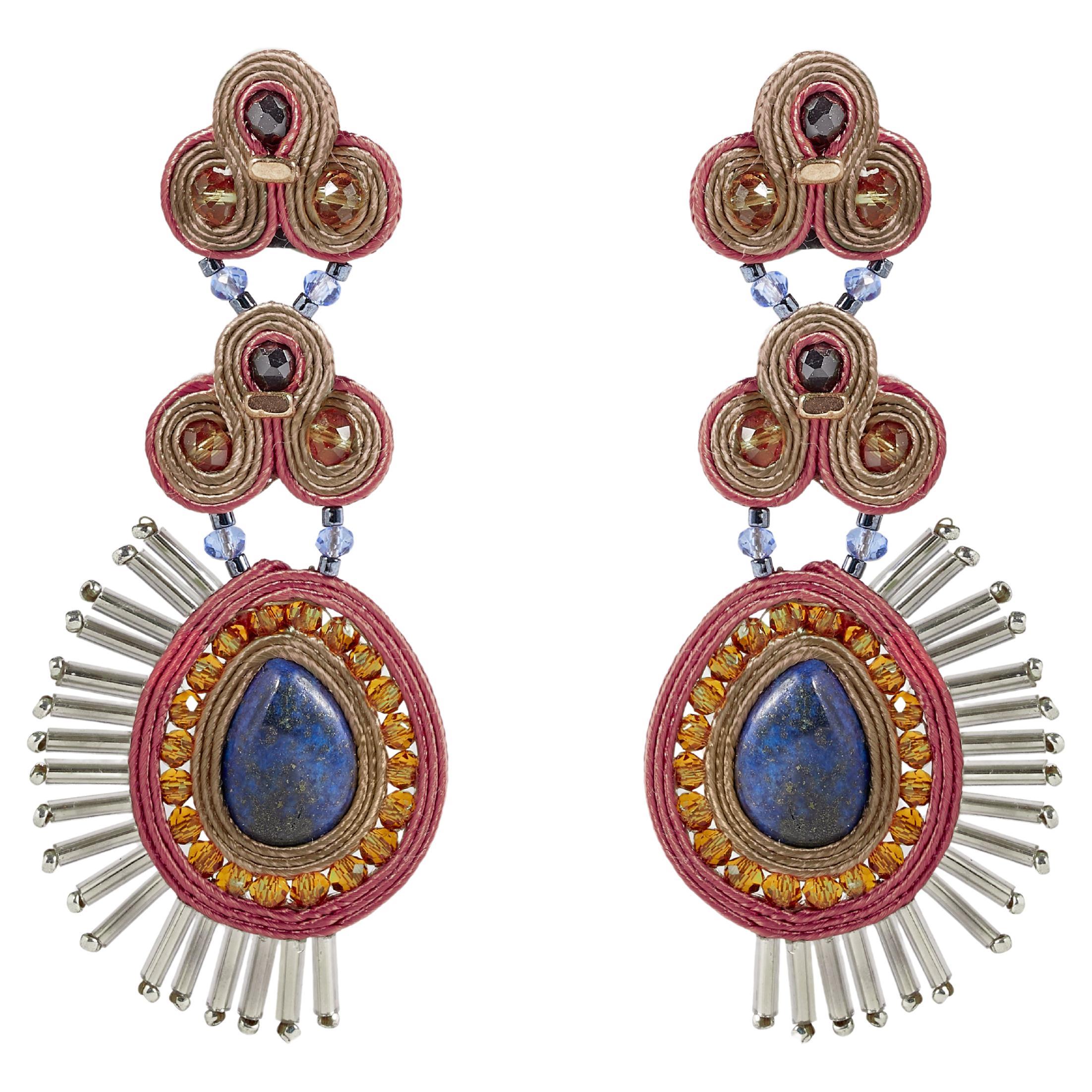 Musula Personalissima Micaela Ice Soutache-Ohrringe