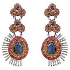Boucles d'oreilles en soutache de glace Micaela de Musula Personalissima