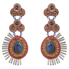 Boucles d'oreilles en soutache de glace Micaela de Musula Personalissima  