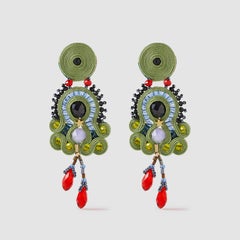 Musula Personalissima Nicoletta Forest Soutache Earrings