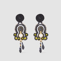 Musula Personalissima Nicoletta Night Soutache Earrings