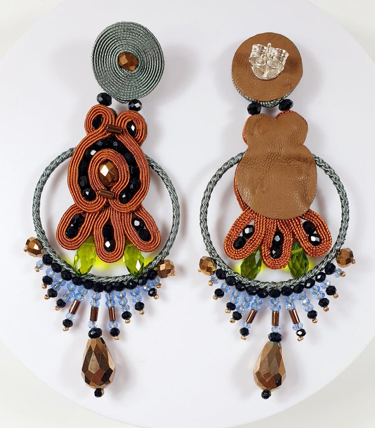 Musula Urban Saint Honore Choco Earrings For Sale at 1stDibs