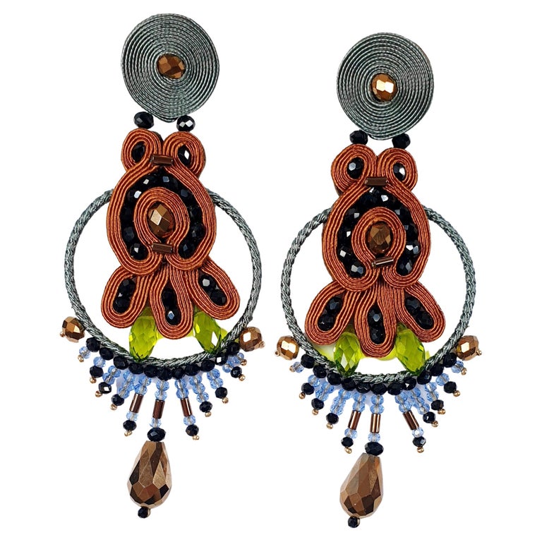 Musula Urban Saint Honore Choco Earrings For Sale at 1stDibs