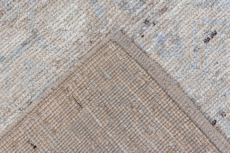 Muted Baby Blue Modern Moroccan Style Carpet, Medium Pile at 1stDibs