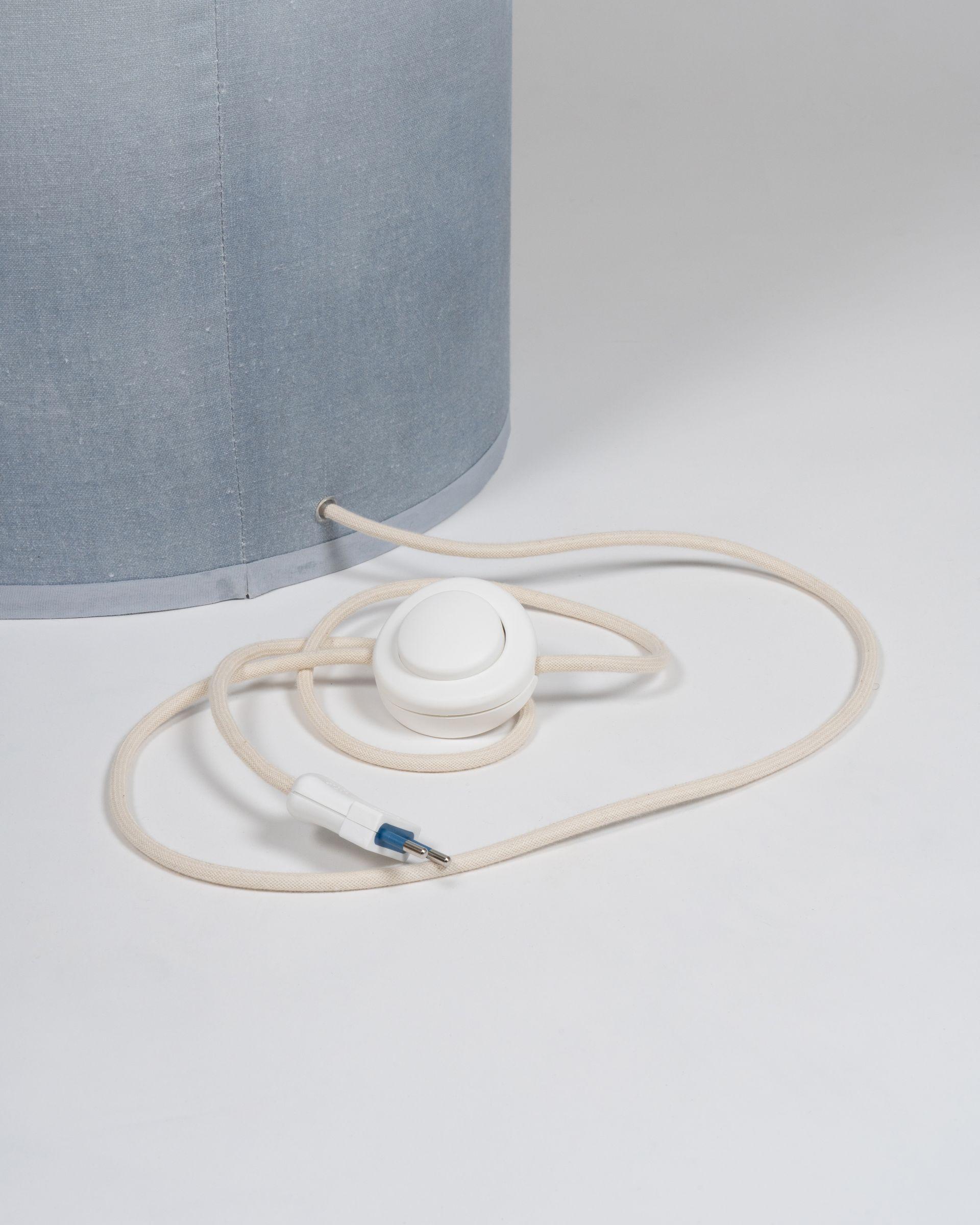 Lampe sculpturale bleu terreux et beige dégradé d'Elsa Foulon en vente 1