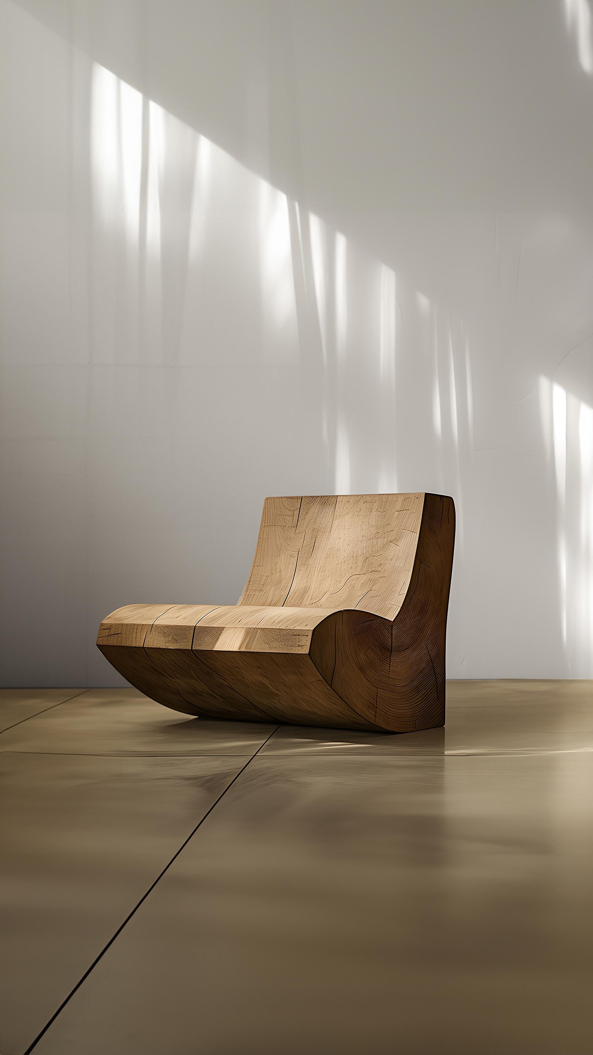 Muted by NONO No02 Minimalistischer Lounge-Sessel Massivholz Komfort im Angebot 5