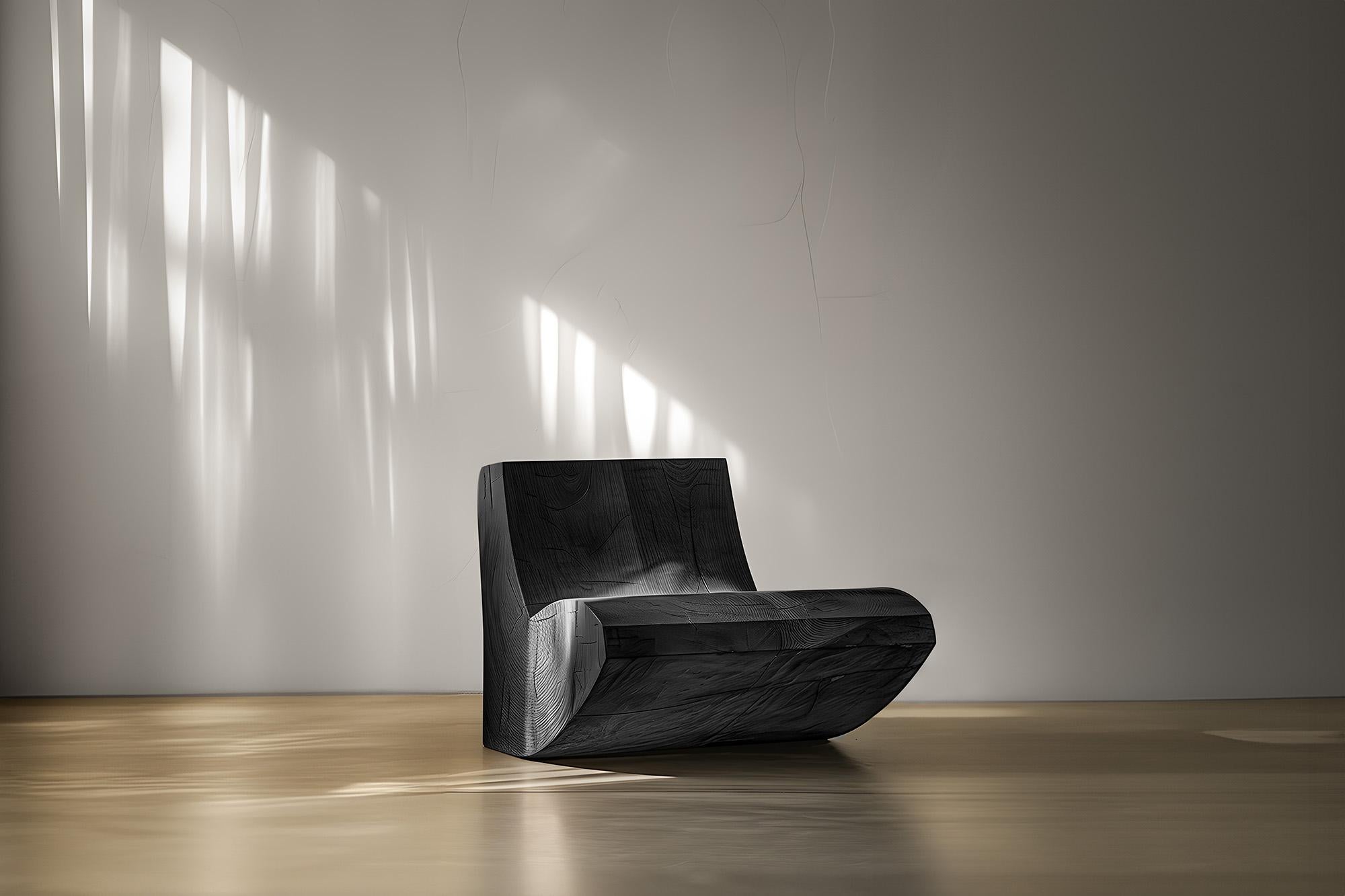 Muted by NONO No02 Minimalistischer Lounge-Sessel Massivholz Komfort (Handgefertigt) im Angebot