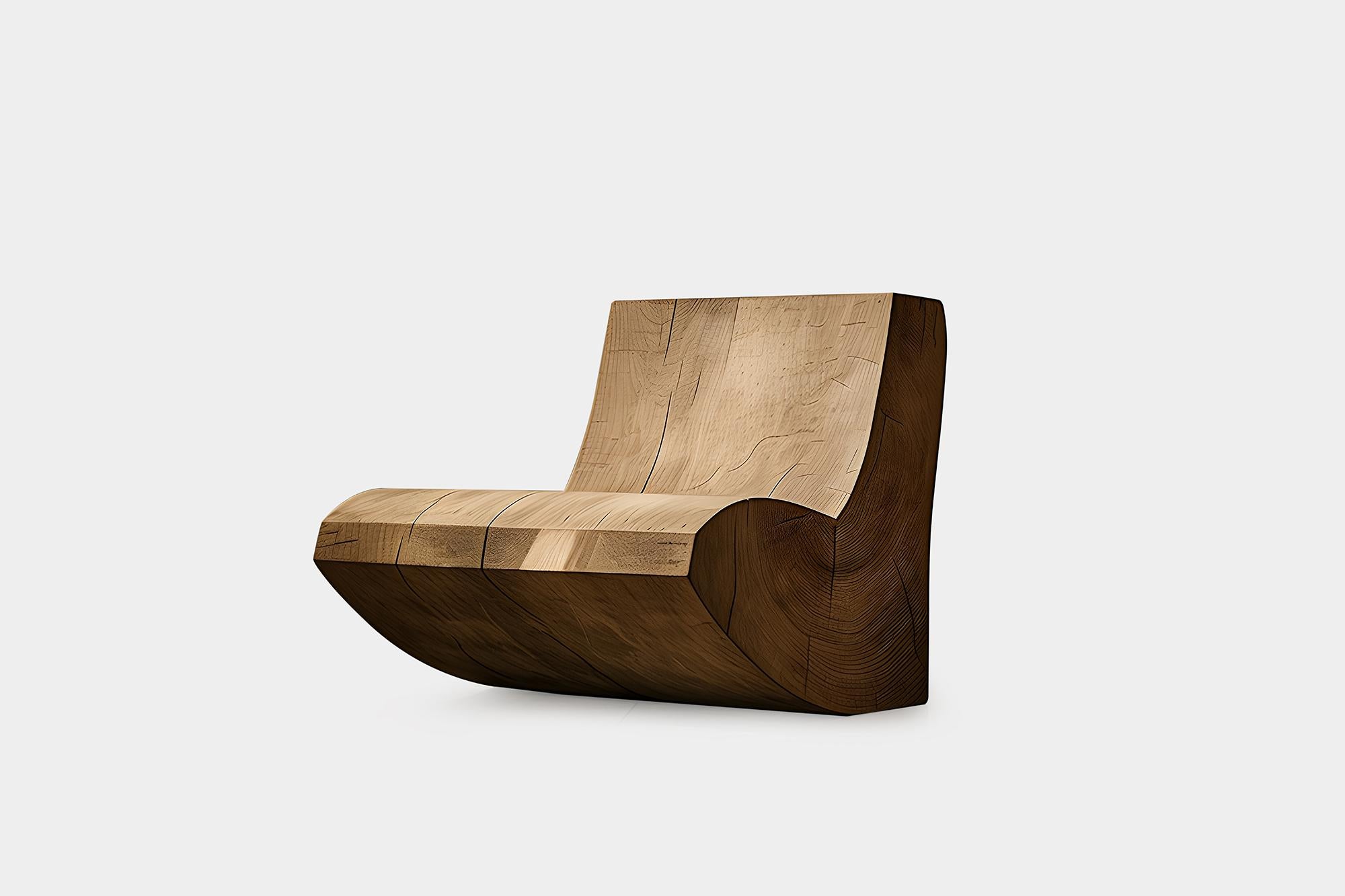 Muted by NONO No02 Minimalistischer Lounge-Sessel Massivholz Komfort im Angebot 1