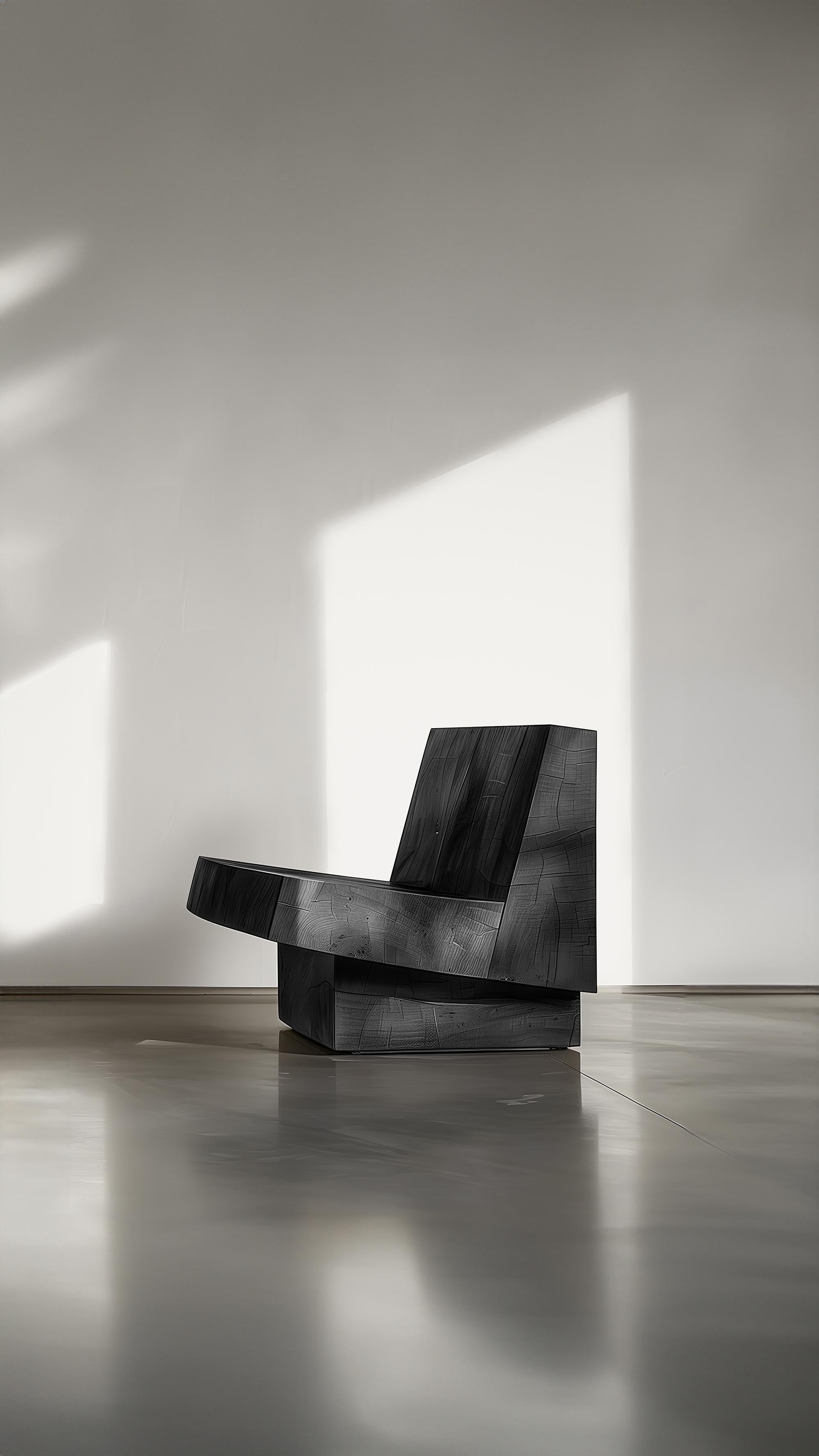 XXIe siècle et contemporain Muted by NONO No06 Chaise de salle à manger Élégante simplicité bois massif en vente
