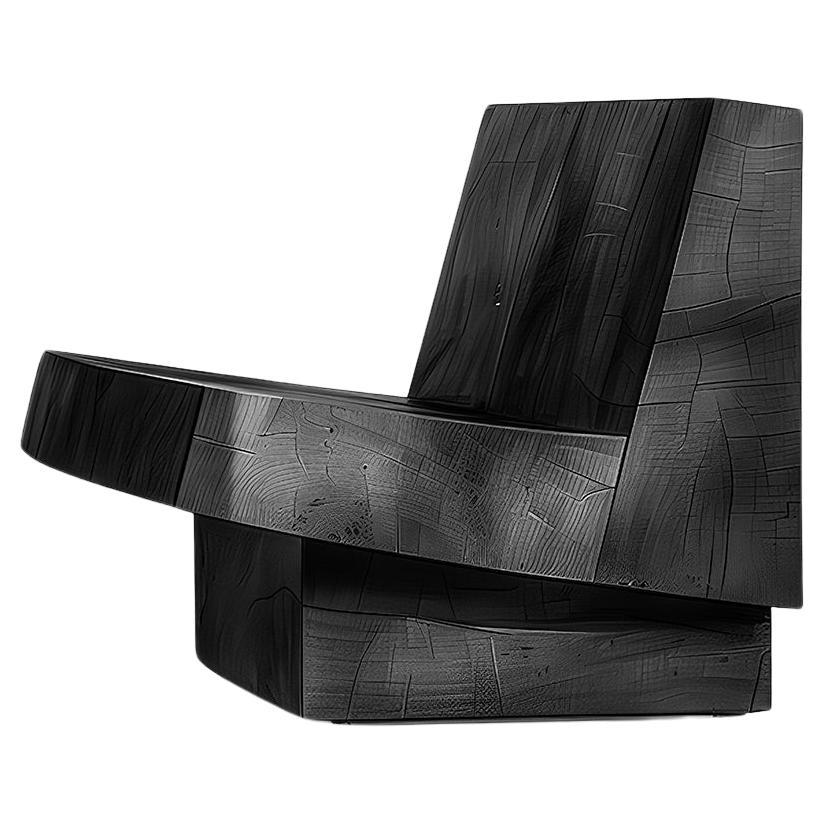 Muted by NONO No06 Chaise de salle à manger Élégante simplicité bois massif en vente