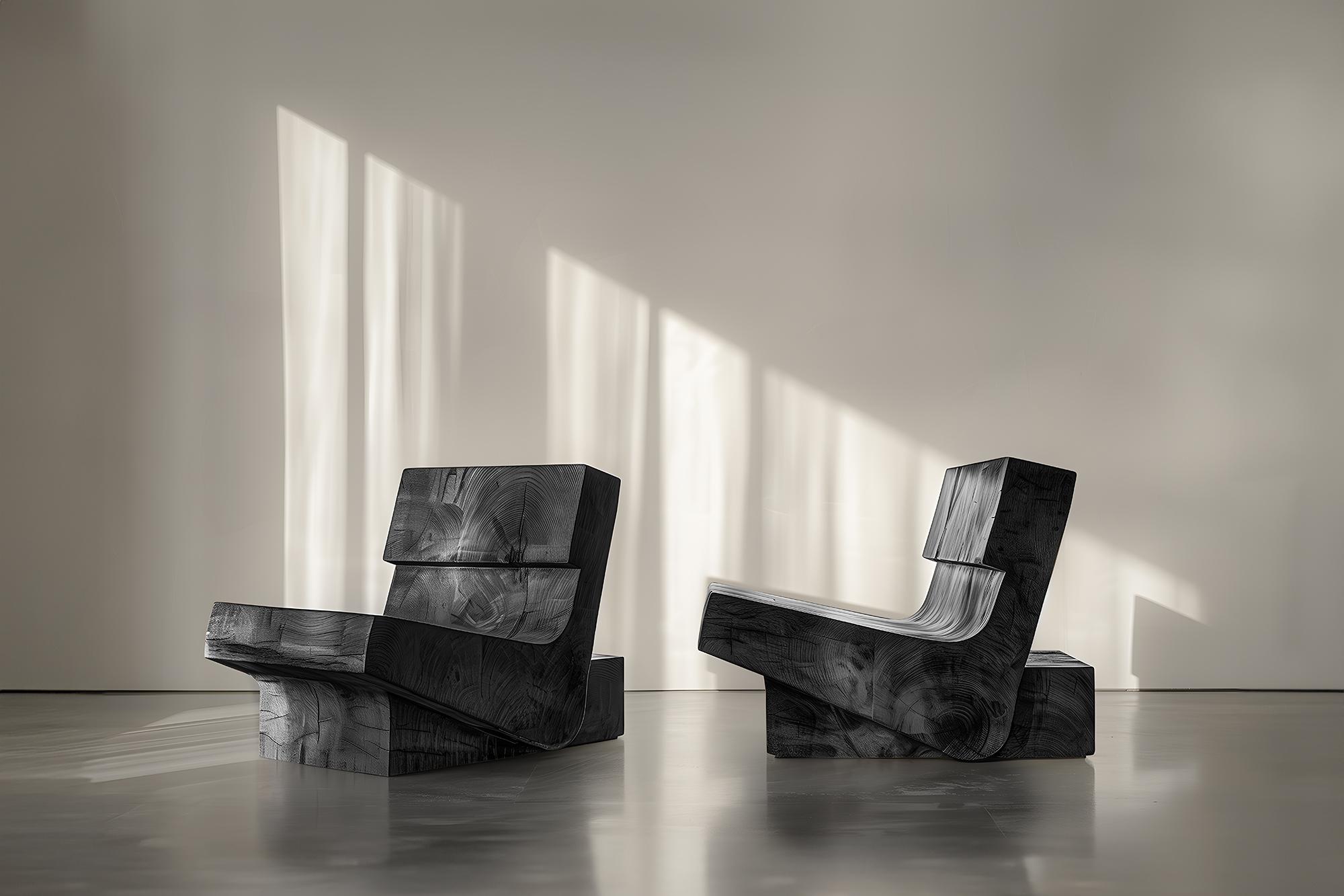 Muted by NONO No08 Sculptural Lounge Chair Artistic Elegance (Handgefertigt) im Angebot