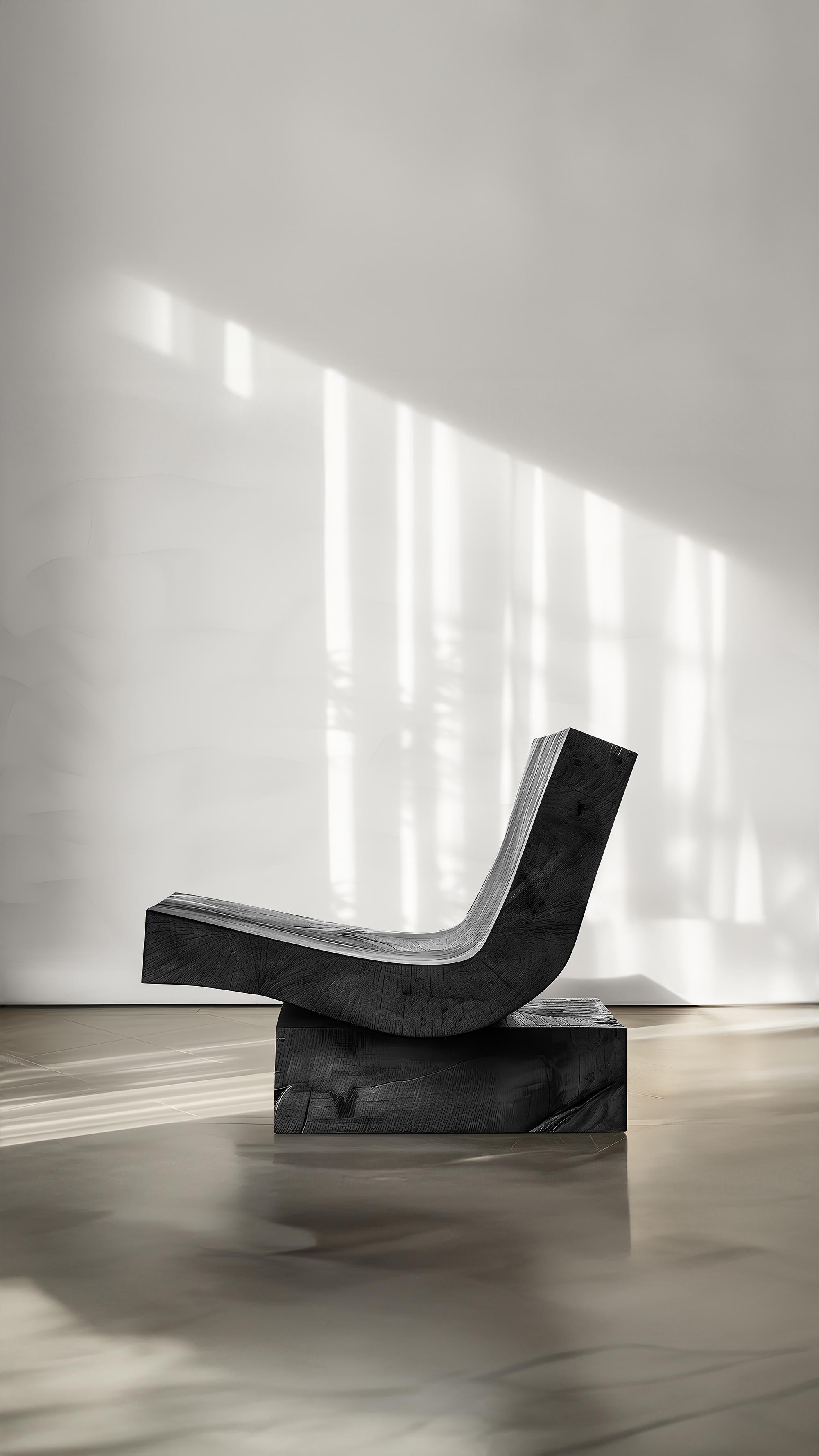 Fait main Muted by NONO No10, chaise en chêne massif, luxe minimaliste en vente