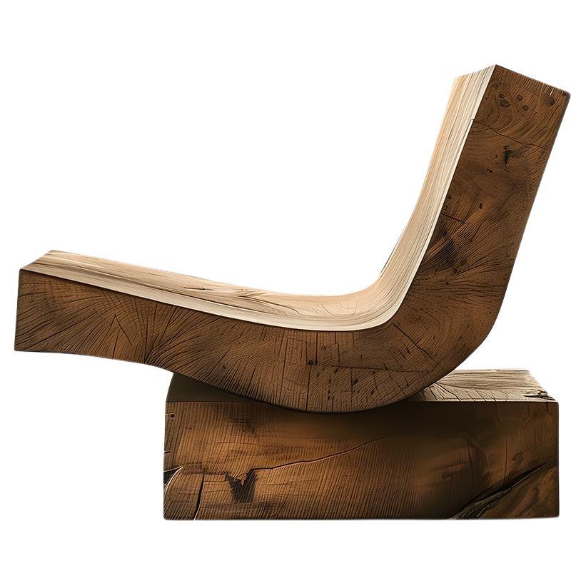 Muted by NONO No10, chaise en chêne massif, luxe minimaliste en vente